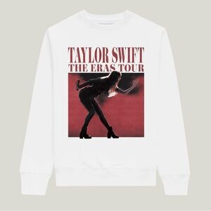 Official Taylor Swift | The Eras Tour Photo White Crewneck